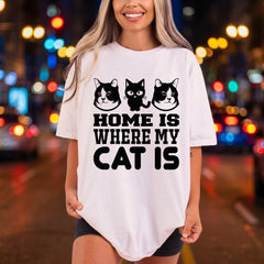 Home Where Cat Pet Mom Dad Ready to Press DTF Transfer for Dtf