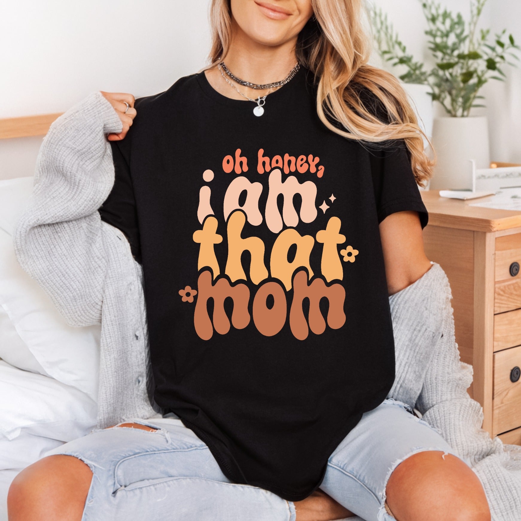 Honey Mom Retro Life Mom Funny Ready to Press DTF Transfer for Dtf