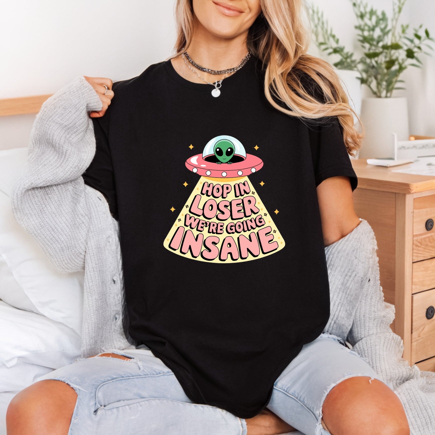 Hop Loser Going Insane Funny Retro Ready to Press DTF Transfer for Dtf