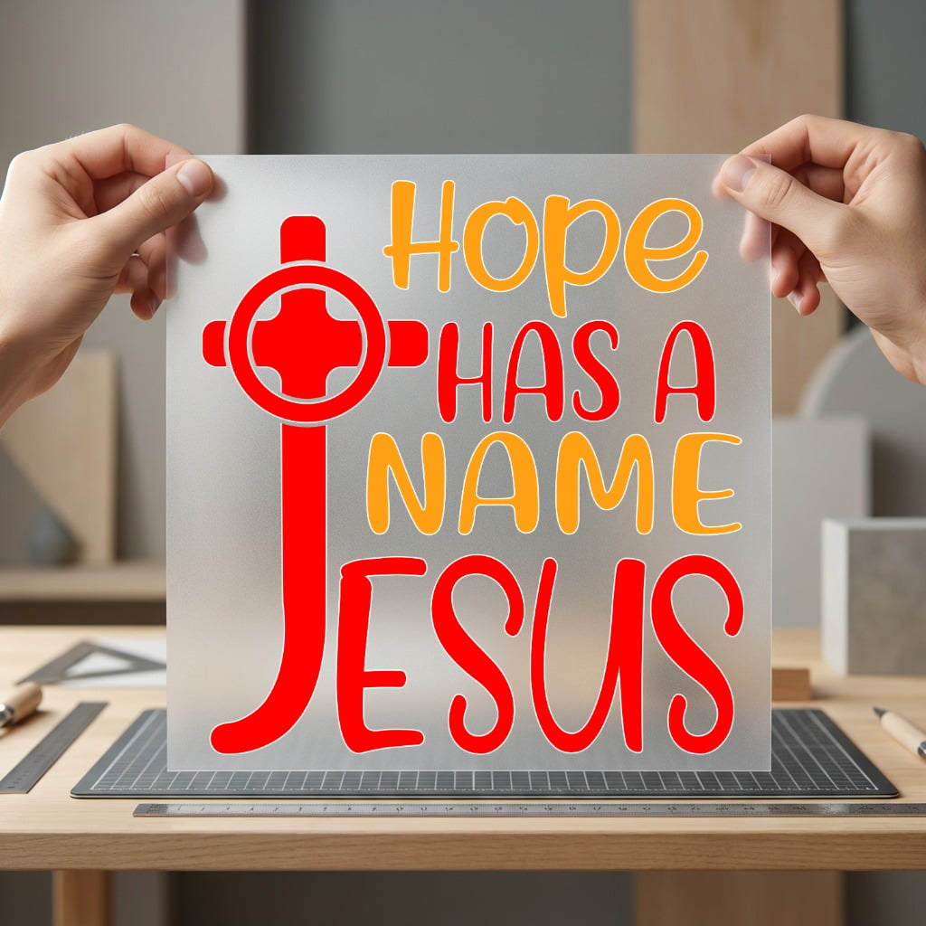 Hope Has Name Jesus Christian Faith Ready to Press DTF Transfer for Dtf