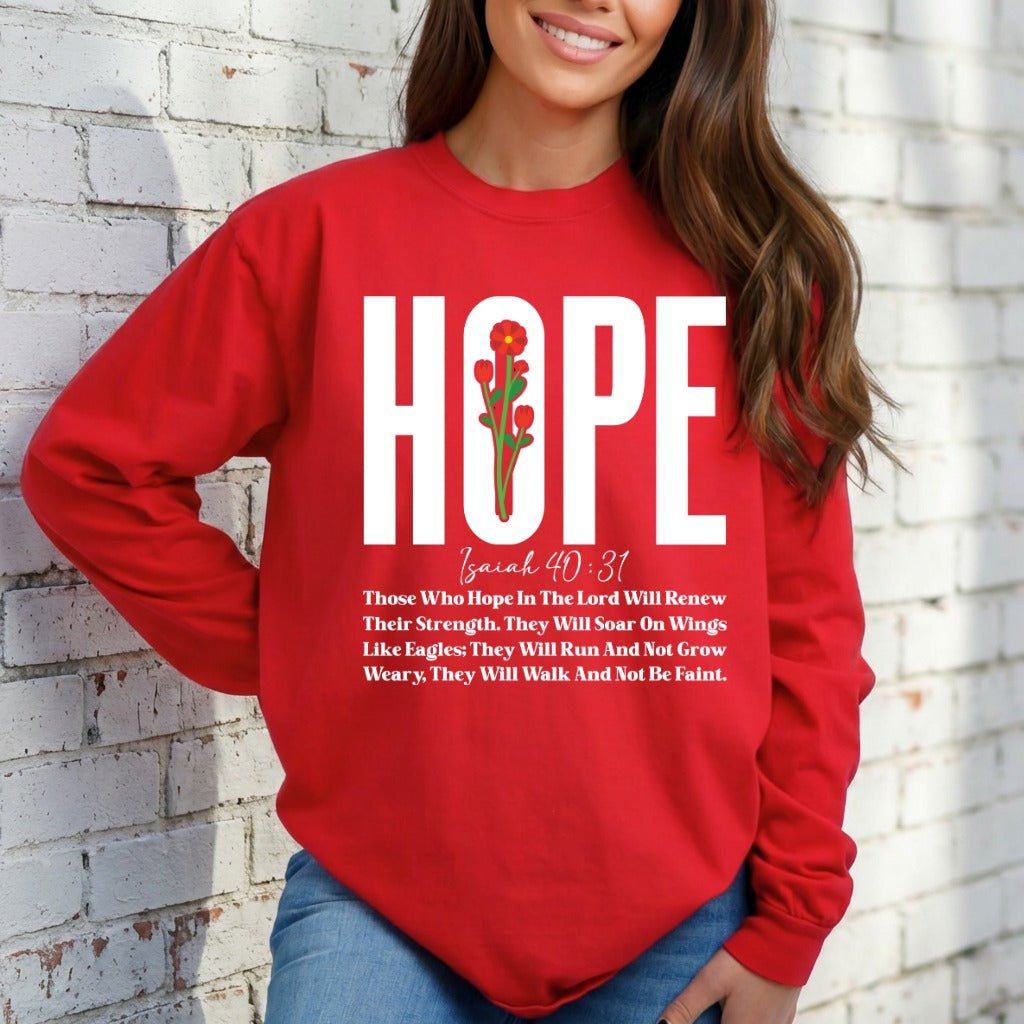 HOPE Isaiah 40:31 | Strength & Faith Sweatshirt - Luckets.com