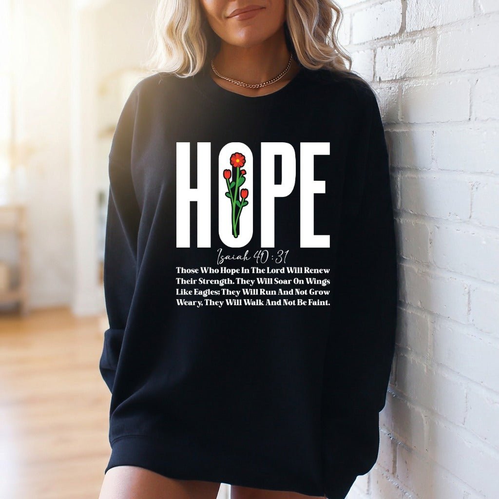HOPE Isaiah 40:31 | Strength & Faith Sweatshirt - Luckets.com