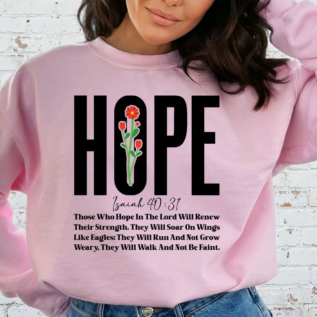 HOPE Isaiah 40:31 | Strength & Faith Sweatshirt - Luckets.com