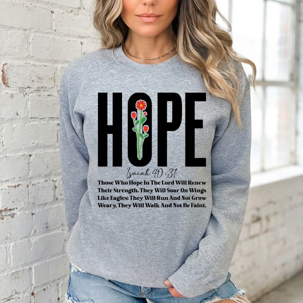 HOPE Isaiah 40:31 | Strength & Faith Sweatshirt - Luckets.com
