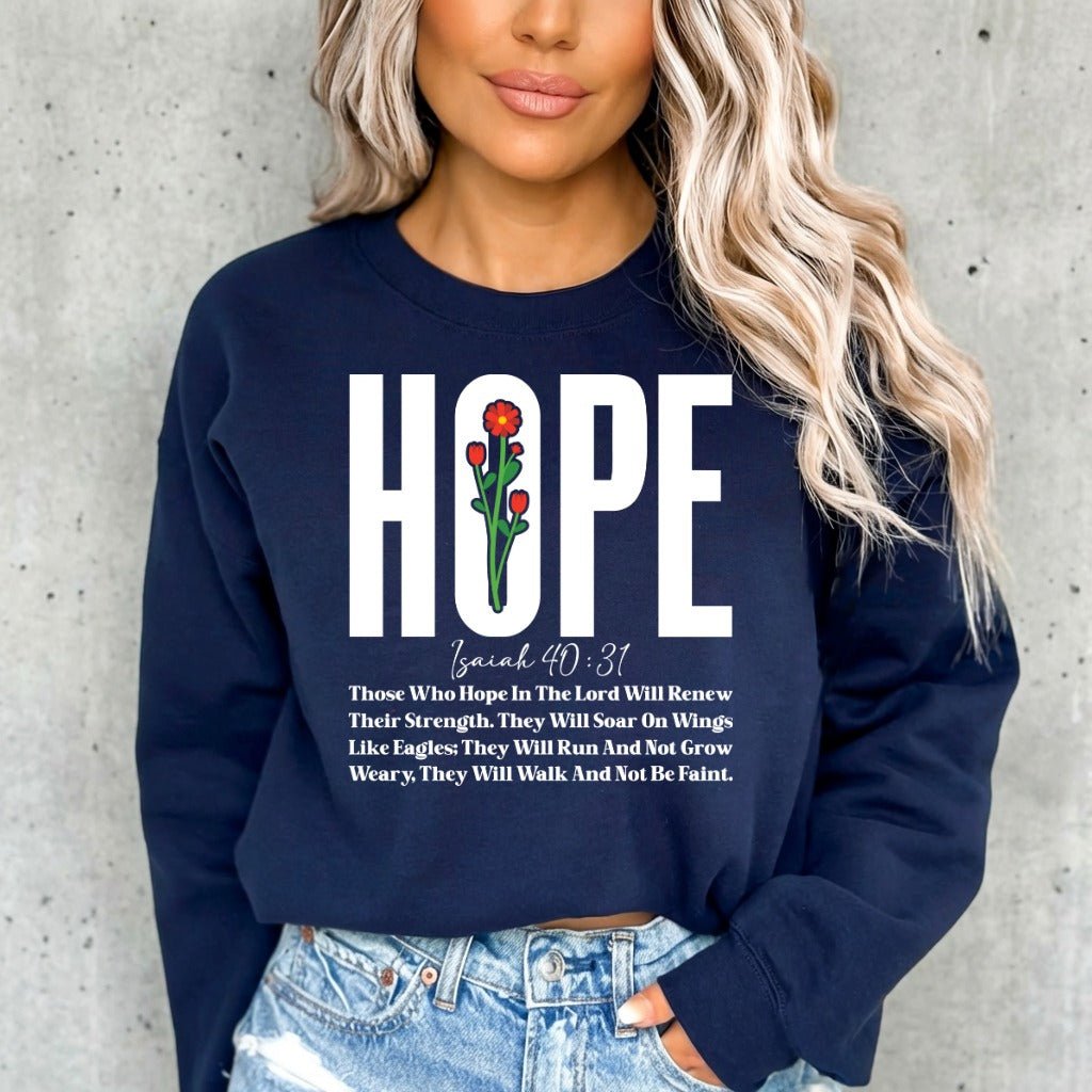 HOPE Isaiah 40:31 | Strength & Faith Sweatshirt - Luckets.com
