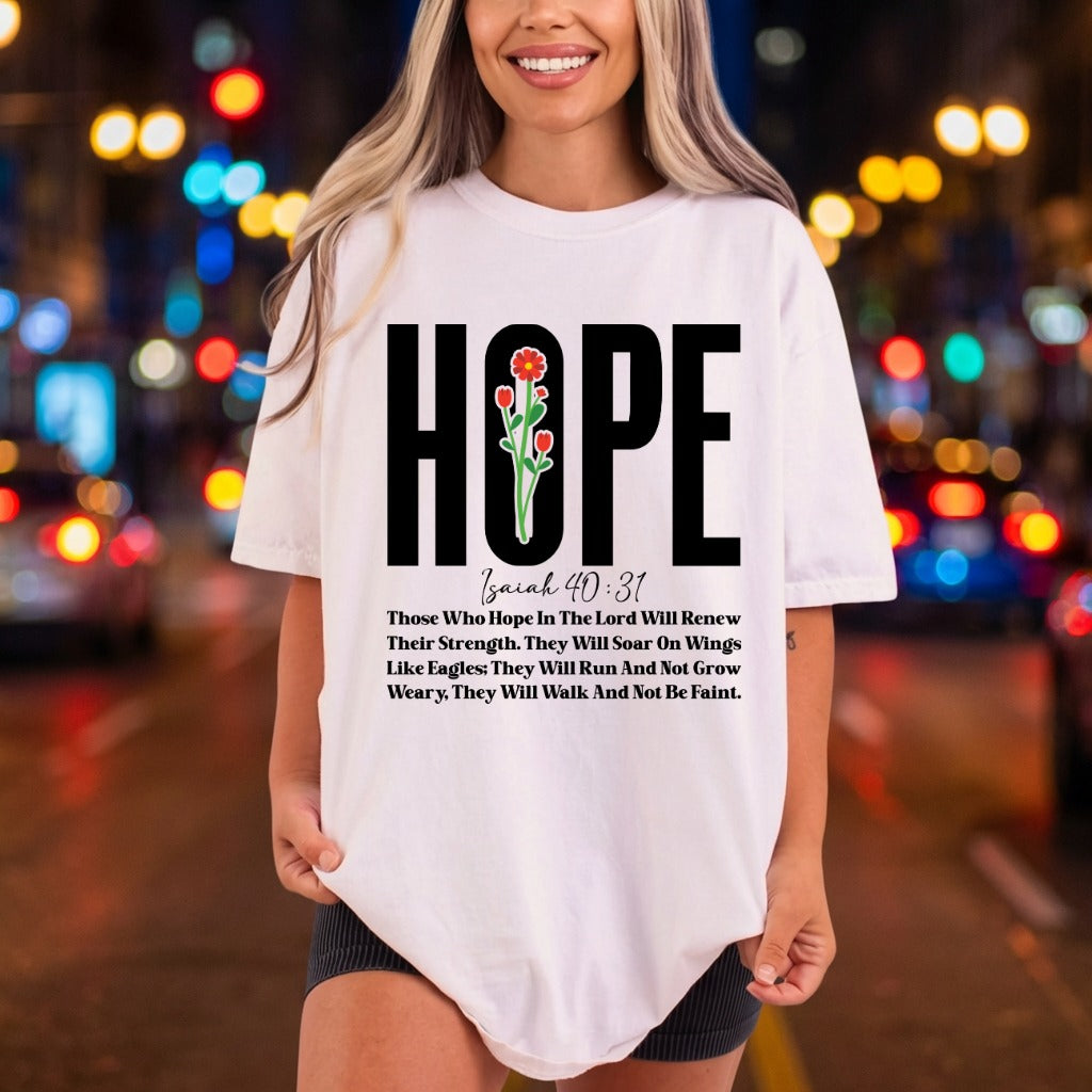 Hope Isaiah Quote Faith-inspired Christian Faith Ready to Press DTF Transfer for Dtf