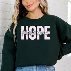 HOPE Psalm 130:5 | Scripture & Comfort Sweatshirt - Luckets.com