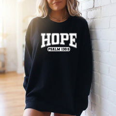 HOPE Psalm 130:5 | Scripture & Faith Sweatshirt - Luckets.com