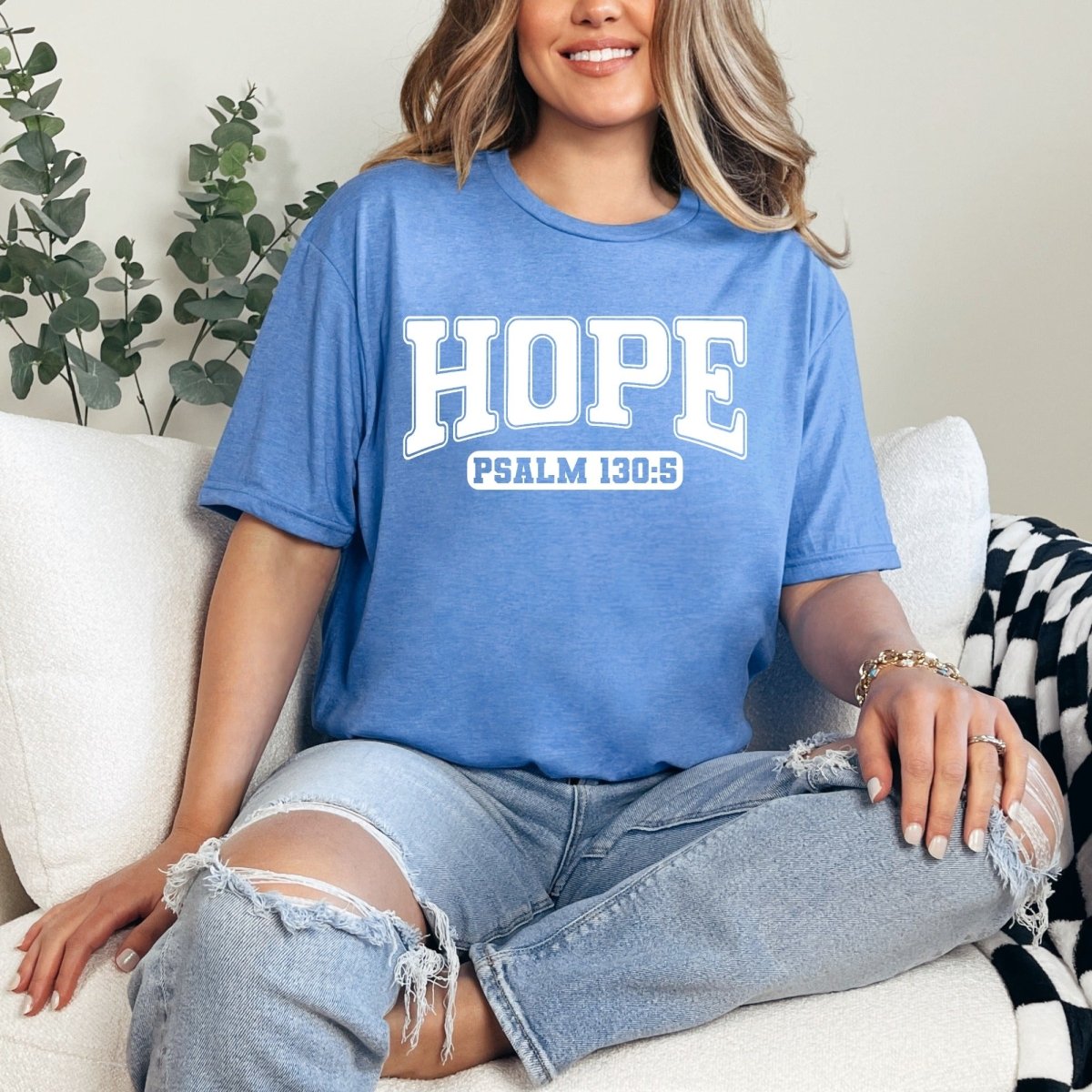 HOPE Psalm 130:5 | Scripture Inspired Hope Tee - Luckets.com