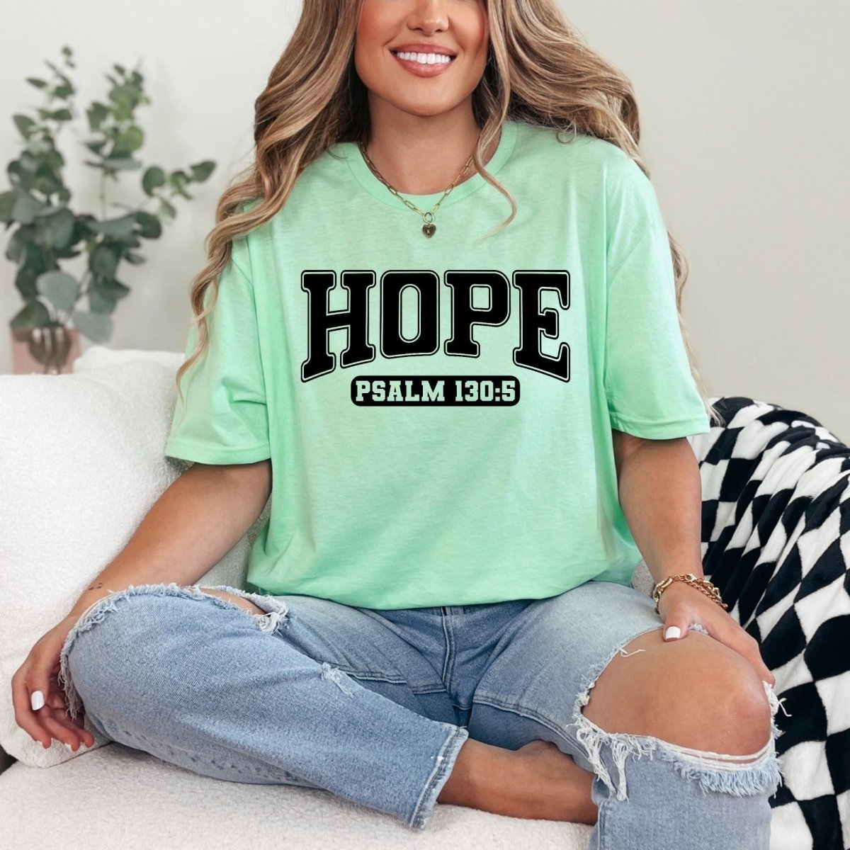 HOPE Psalm 130:5 | Scripture Inspired Hope Tee - Luckets.com