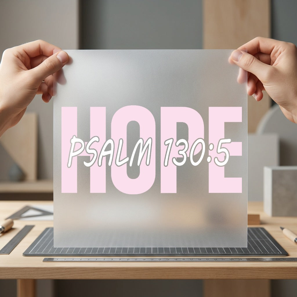 Hope Psalm Faith-inspired Diy Christian Faith Ready to Press DTF Transfer for Dtf