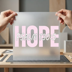 Hope Psalm Faith-inspired Diy Christian Faith Ready to Press DTF Transfer for Dtf