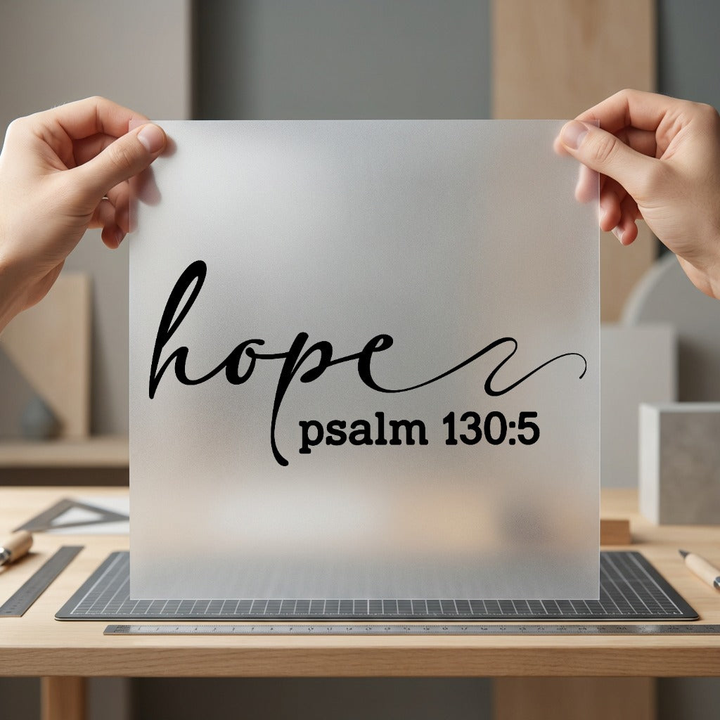 Hope Psalm Script Christian Christian Faith Ready to Press DTF Transfer for Dtf