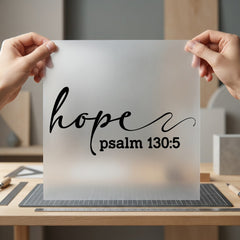 Hope Psalm Script Christian Christian Faith Ready to Press DTF Transfer for Dtf