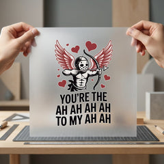 Horror Cupid Valentine Spooky Halloween Valentine Ready to Press DTF Transfer for Dtf