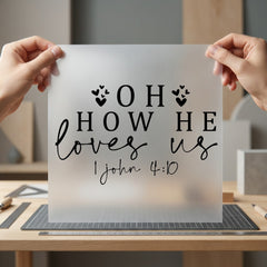 How Loves Christian Quote Christian Faith Ready to Press DTF Transfer for Dtf