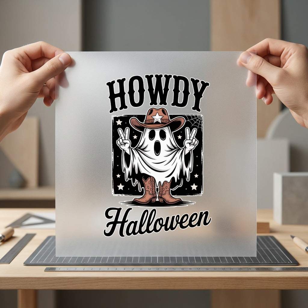 Howdy Halloween Ghost Spooky Usa Halloween Ready to Press DTF Transfer for Dtf