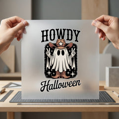 Howdy Halloween Ghost Spooky Usa Halloween Ready to Press DTF Transfer for Dtf