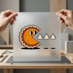 Hungry Pie Pac-man Retro Funny Sarcastic Ready to Press DTF Transfer for Dtf