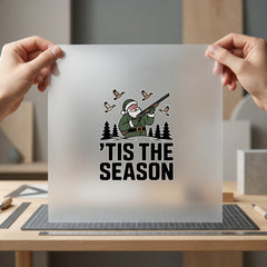 Hunter Santa Tis Season Christmas Funny Ready to Press DTF Transfer for Dtf