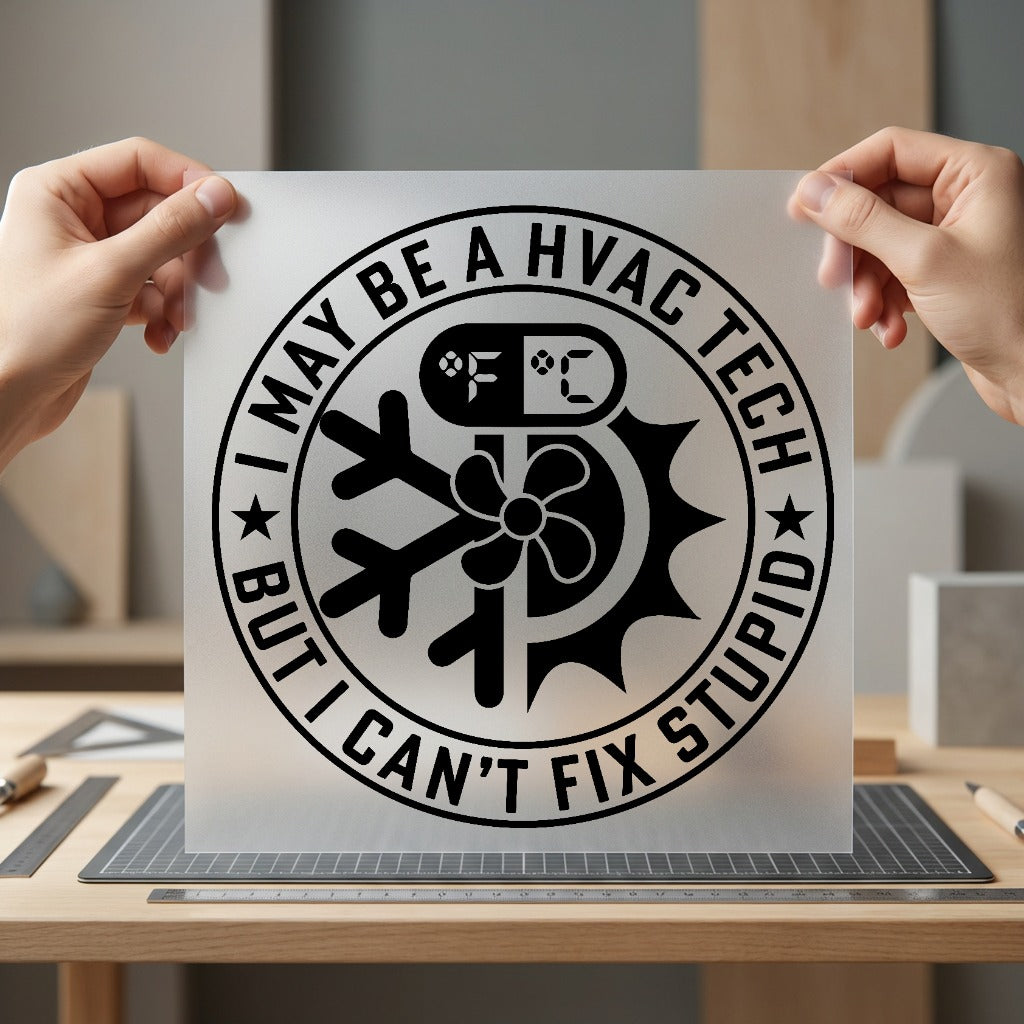 Hvac Tech Can Fix Funny Sarcastic Ready to Press DTF Transfer for Dtf