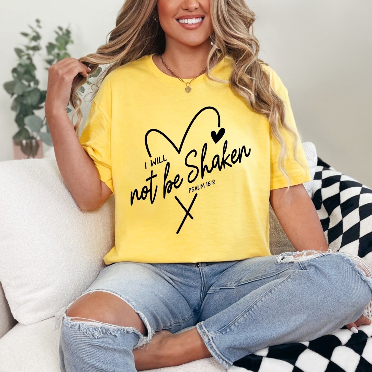 I Will Not Be Shaken | Unwavering Faith Tee - Luckets.com