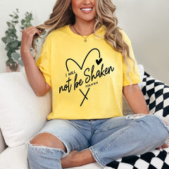 I Will Not Be Shaken | Unwavering Faith Tee - Luckets.com