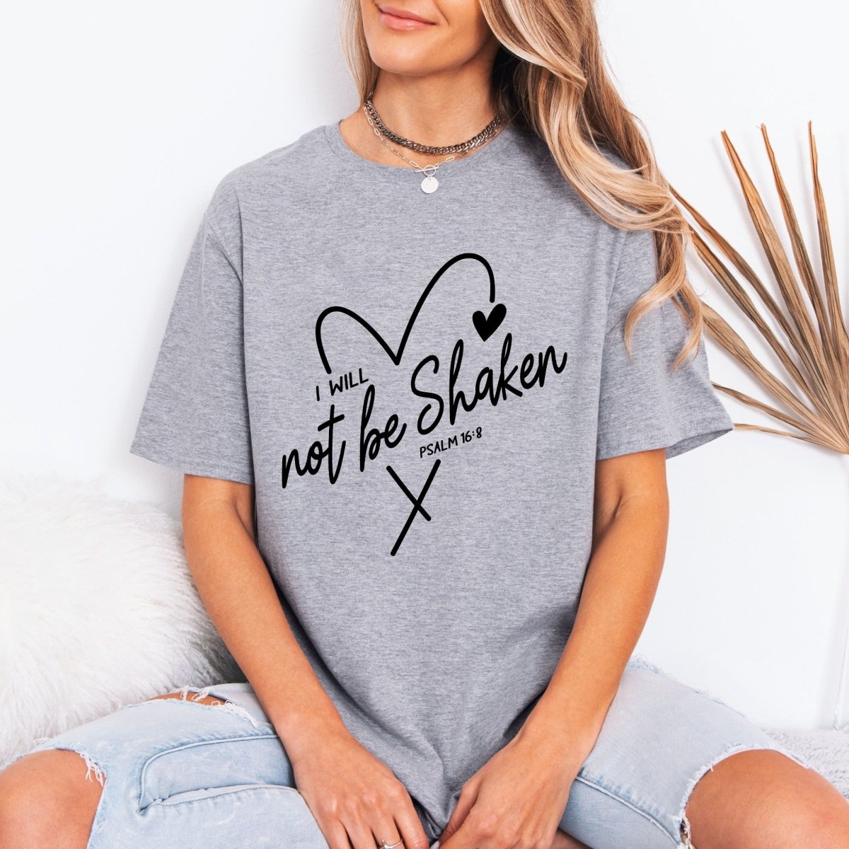 I Will Not Be Shaken | Unwavering Faith Tee - Luckets.com