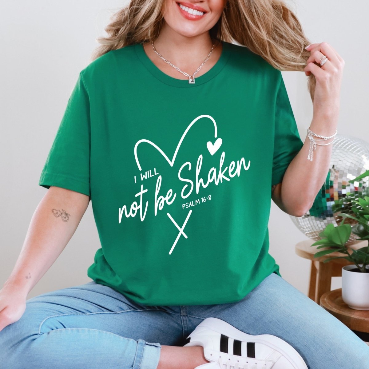 I Will Not Be Shaken | Unwavering Faith Tee - Luckets.com
