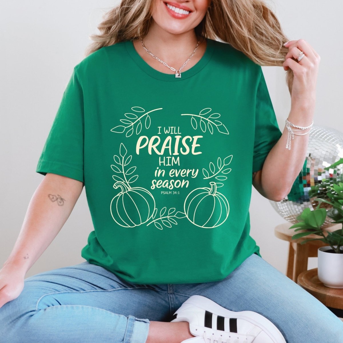 I Will Praise Him | Seasonal Psalms & Gratitude Tee - Luckets.com