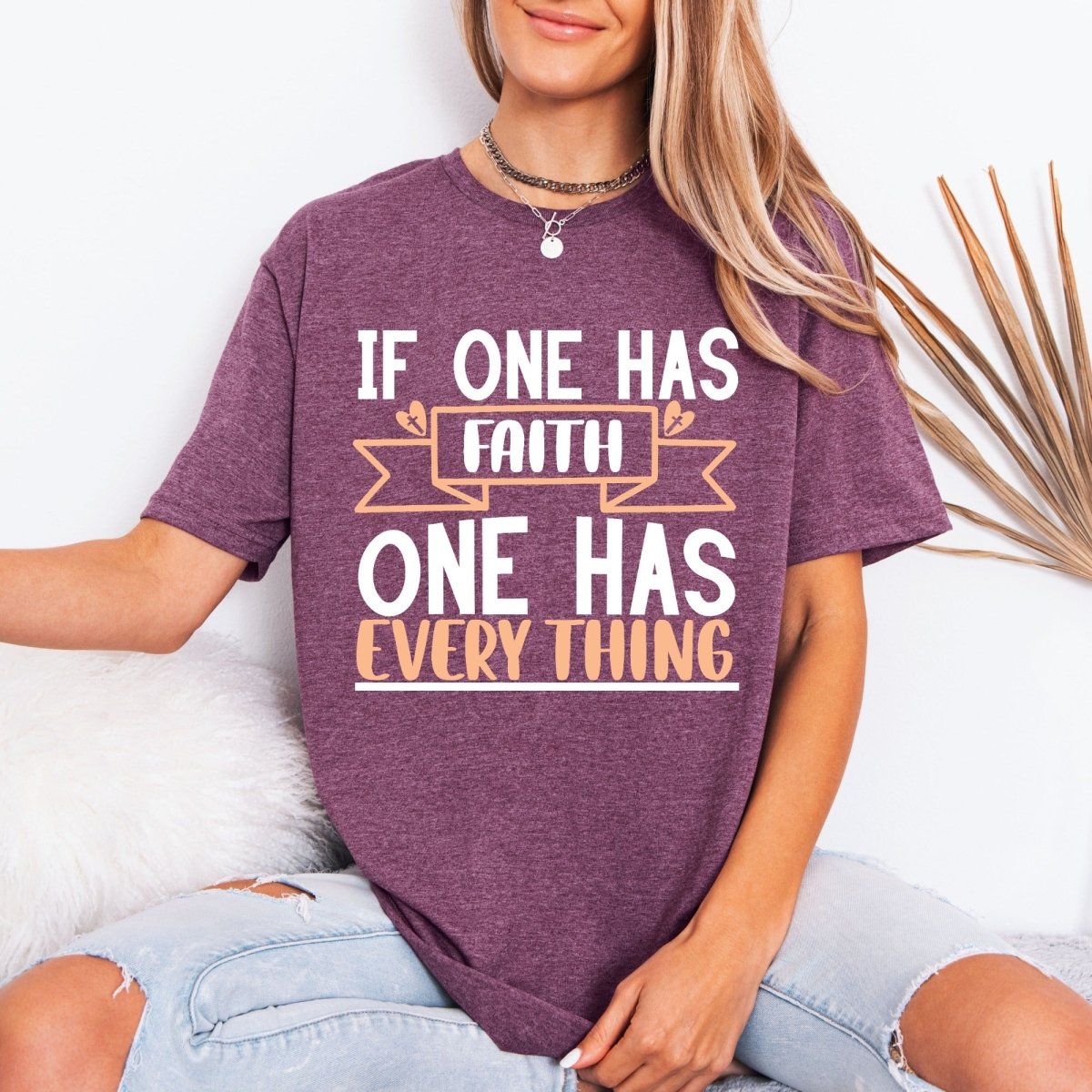 If One Has Faith | Foundation & Gratitude Tee - Luckets.com