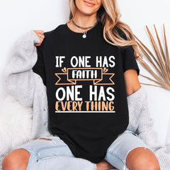 If One Has Faith | Foundation & Gratitude Tee - Luckets.com