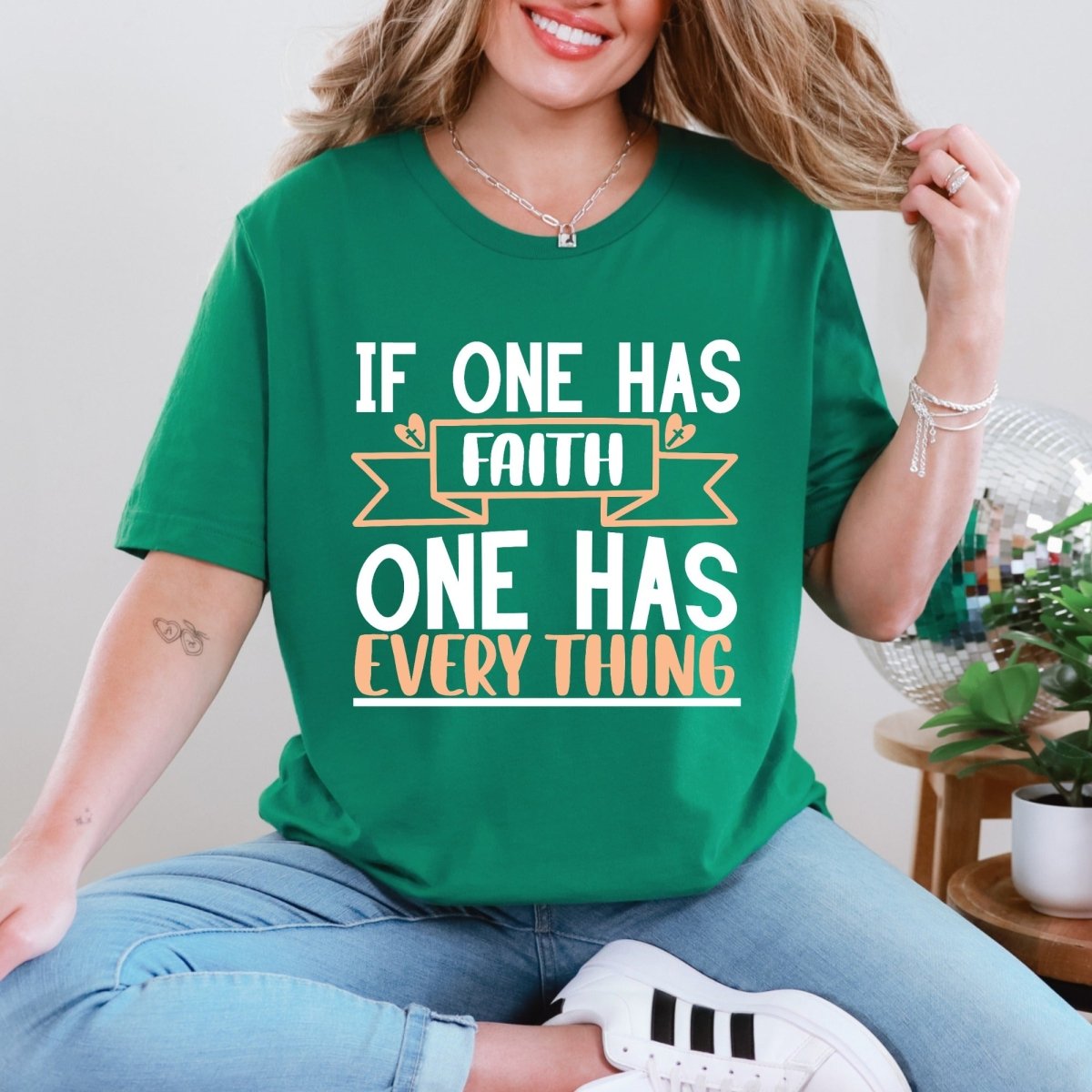 If One Has Faith | Foundation & Gratitude Tee - Luckets.com
