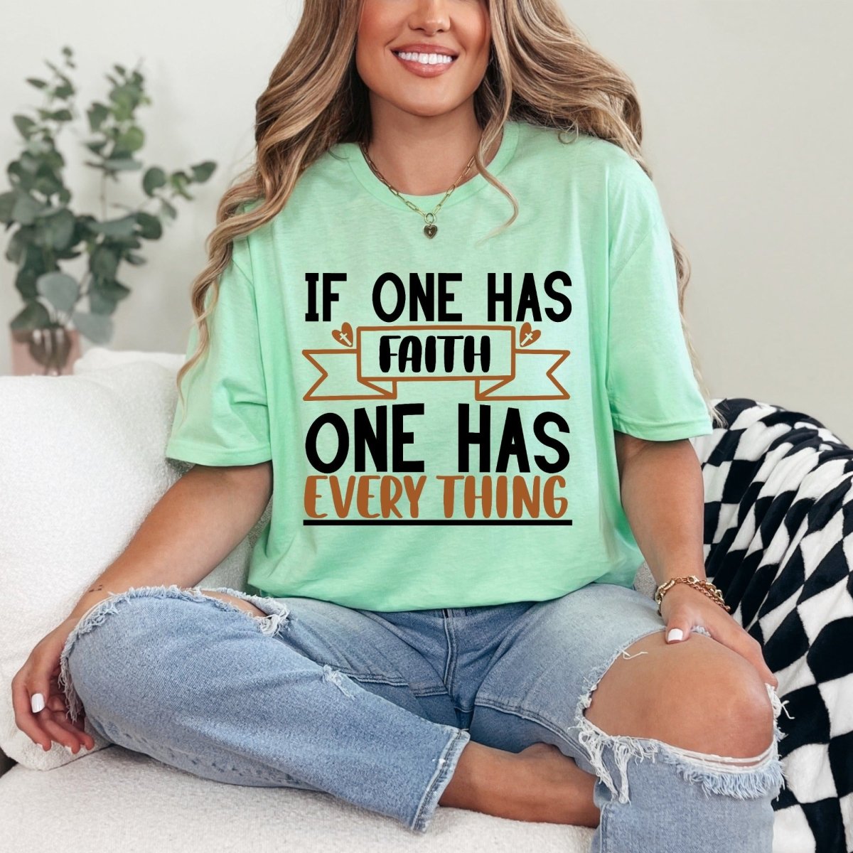 If One Has Faith | Foundation & Gratitude Tee - Luckets.com