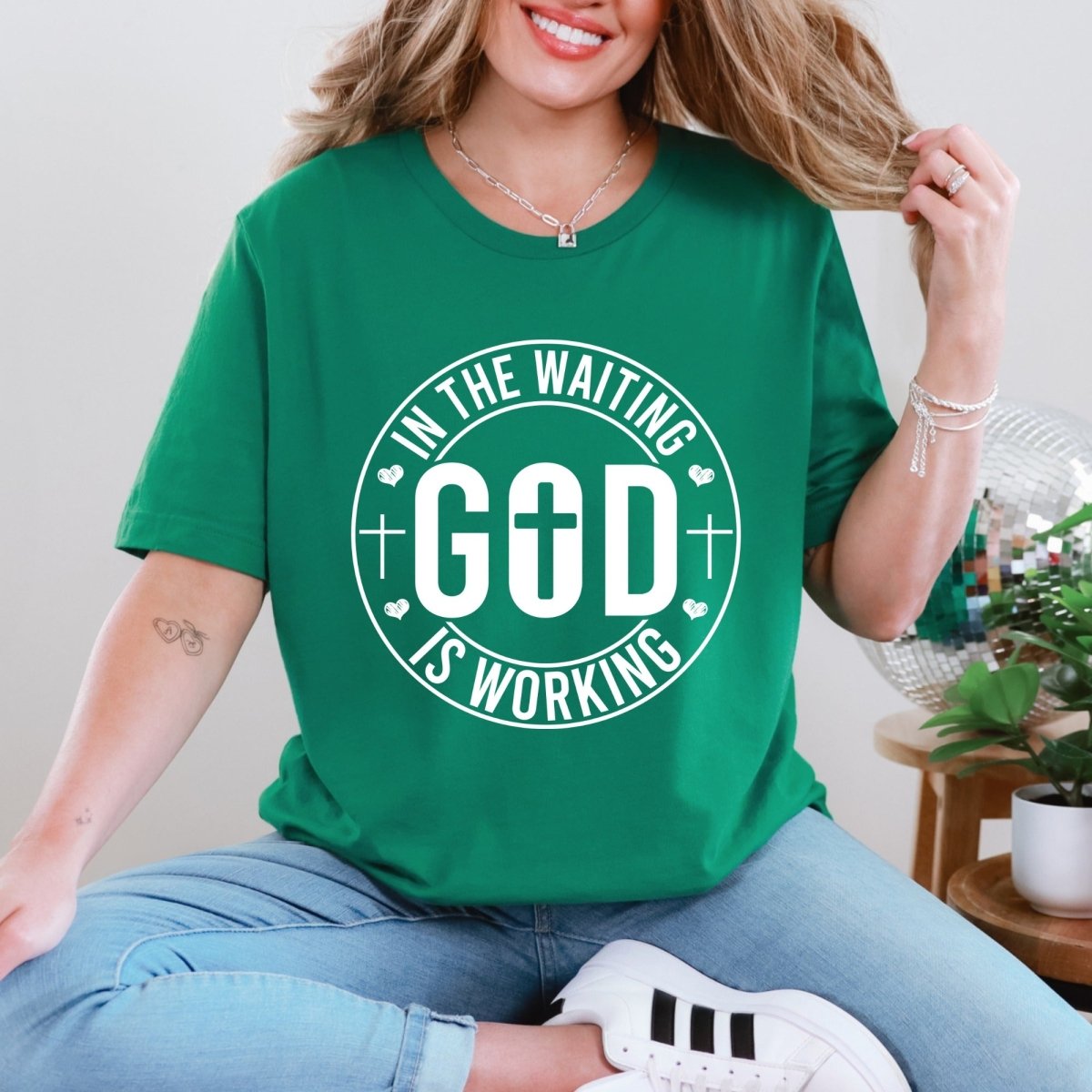 In The Waiting God Is Working | Faithful Assurance Tee - Luckets.com