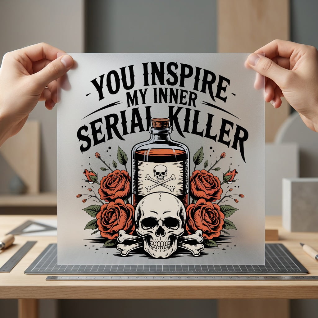 Inner Serial Killer Quote Halloween Vintage Ready to Press DTF Transfer for Dtf