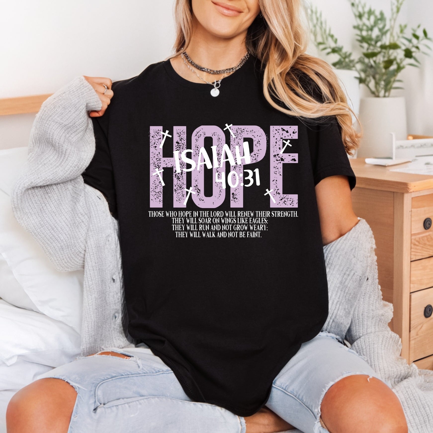 Isaiah Hope Scripture Faith-based Christian Faith Ready to Press DTF Transfer for Dtf