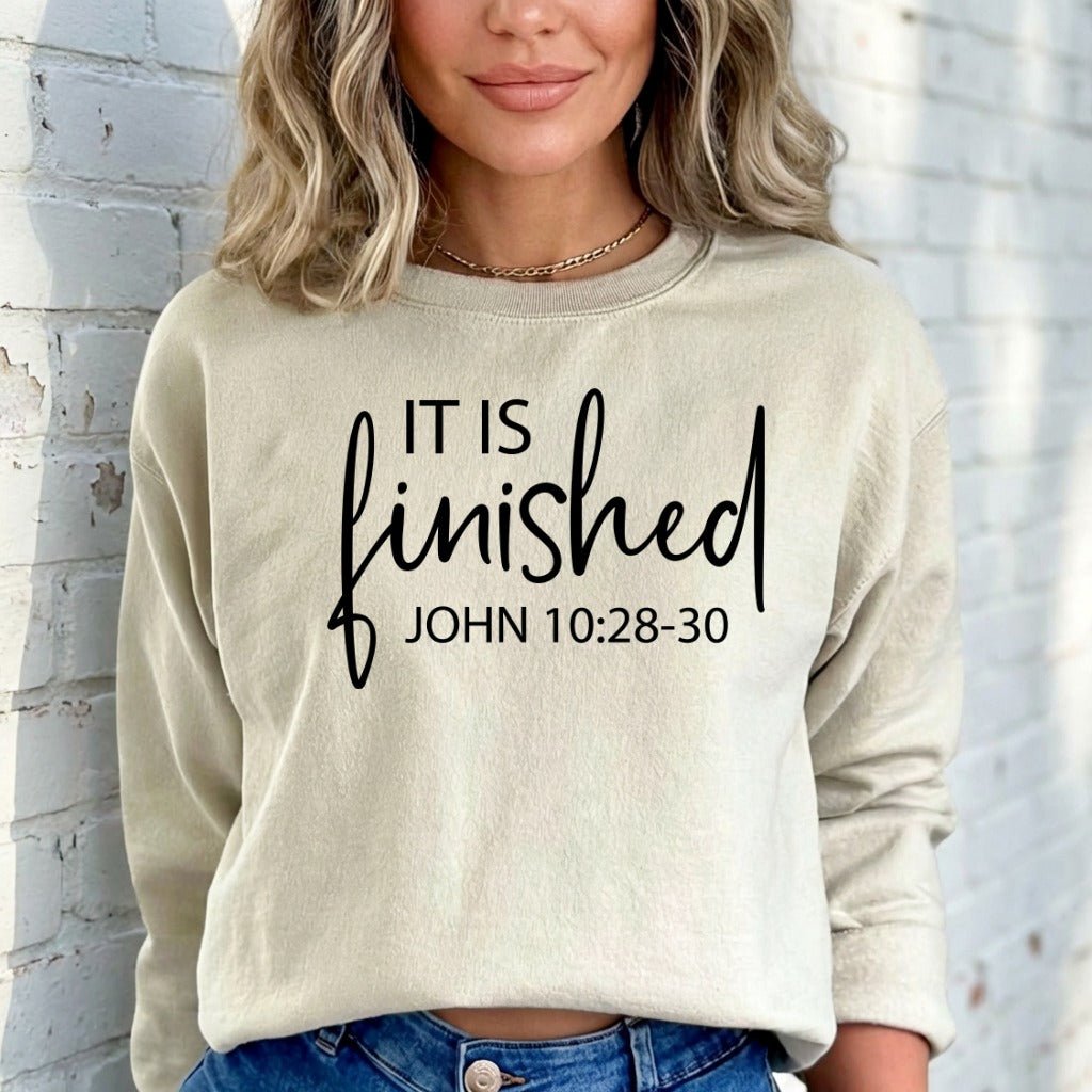 It Is Finished | Redemption & Victory Sweatshirt - Luckets.com