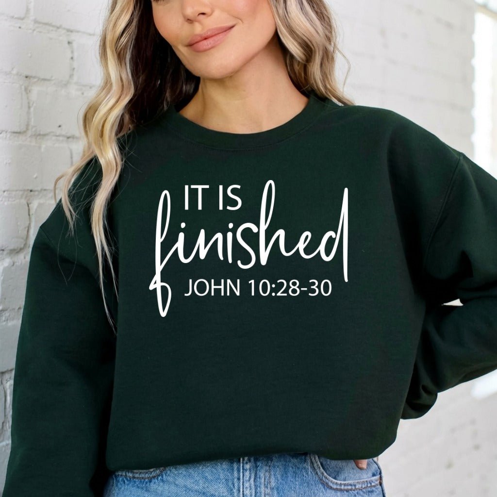 It Is Finished | Redemption & Victory Sweatshirt - Luckets.com