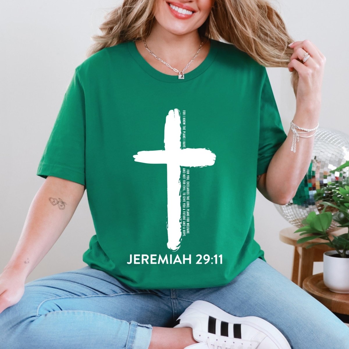 Jeremiah 29:11 Cross | Plans & Hope Tee - Luckets.com