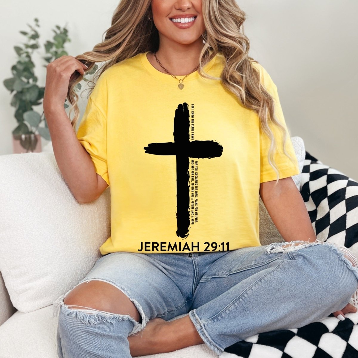 Jeremiah 29:11 Cross | Plans & Hope Tee - Luckets.com