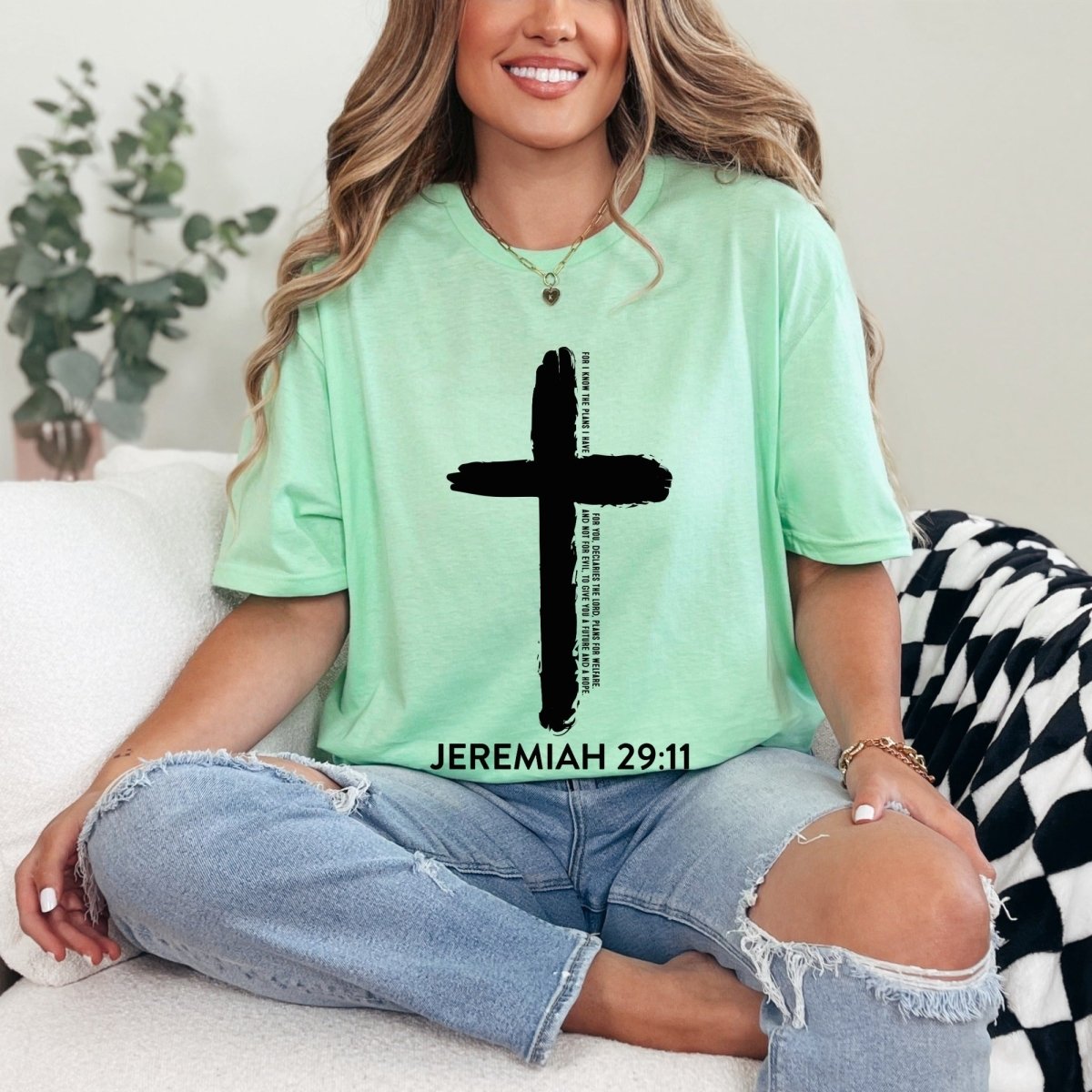 Jeremiah 29:11 Cross | Plans & Hope Tee - Luckets.com
