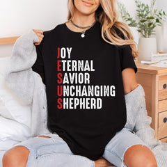 Jesus Acronym Faith Distressed Christian Faith Ready to Press DTF Transfer for Dtf