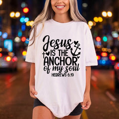 Jesus Anchor Faith-based Diy Christian Faith Ready to Press DTF Transfer for Dtf