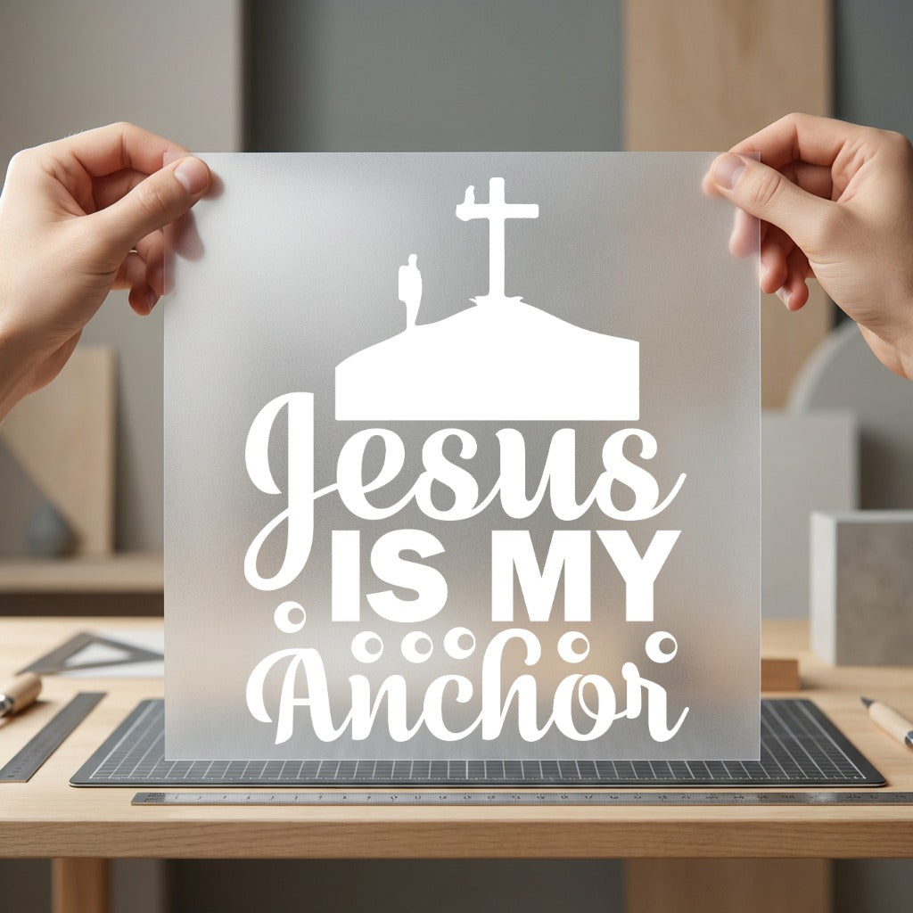 Jesus Anchor Faith-inspired Diy Christian Faith Ready to Press DTF Transfer for Dtf