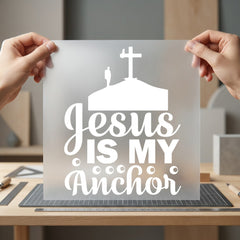 Jesus Anchor Faith-inspired Diy Christian Faith Ready to Press DTF Transfer for Dtf