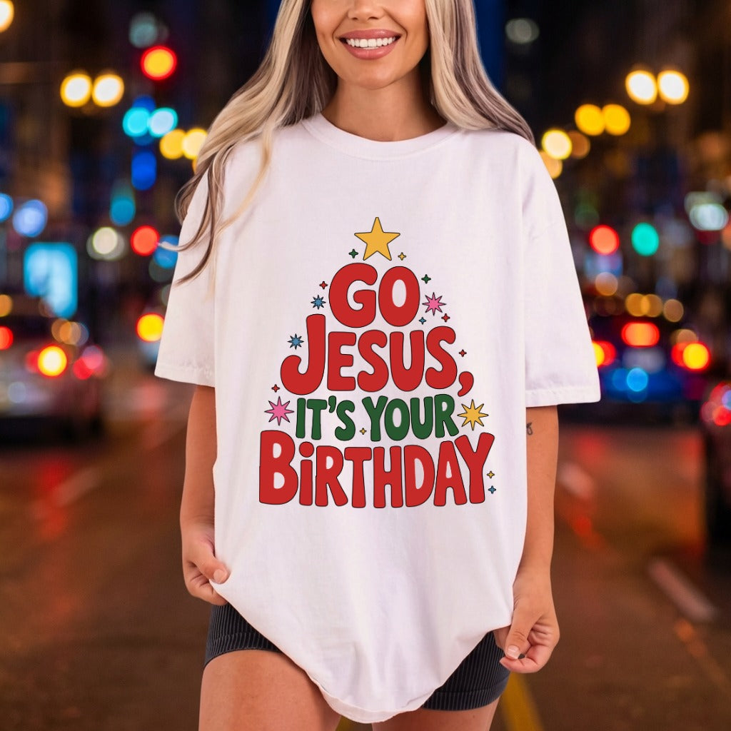 Jesus Birthday Retro Christmas Christian Faith Ready to Press DTF Transfer for Dtf