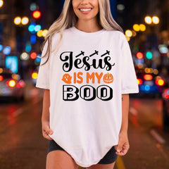 Jesus Boo Halloween Christian Christian Faith Ready to Press DTF Transfer for Dtf