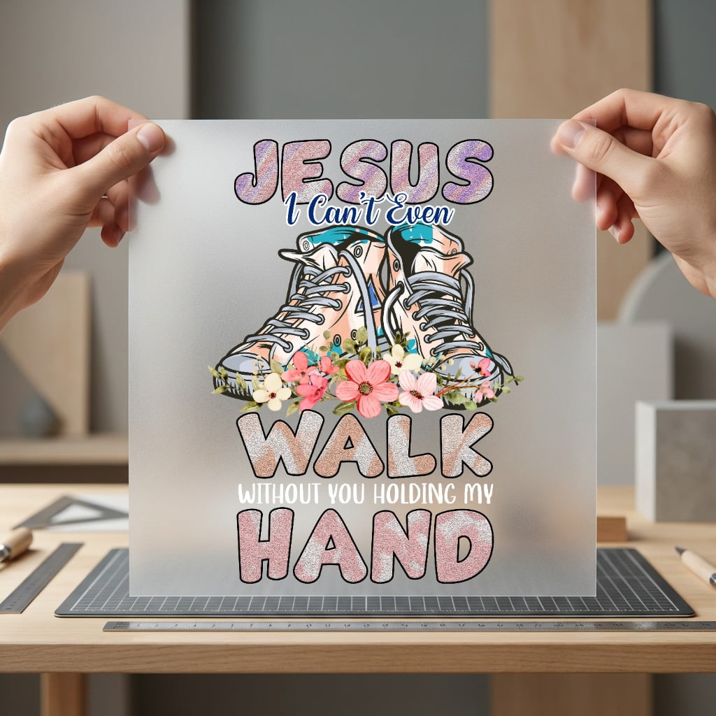 Jesus Can Even Walk Christian Faith Ready to Press DTF Transfer for Dtf