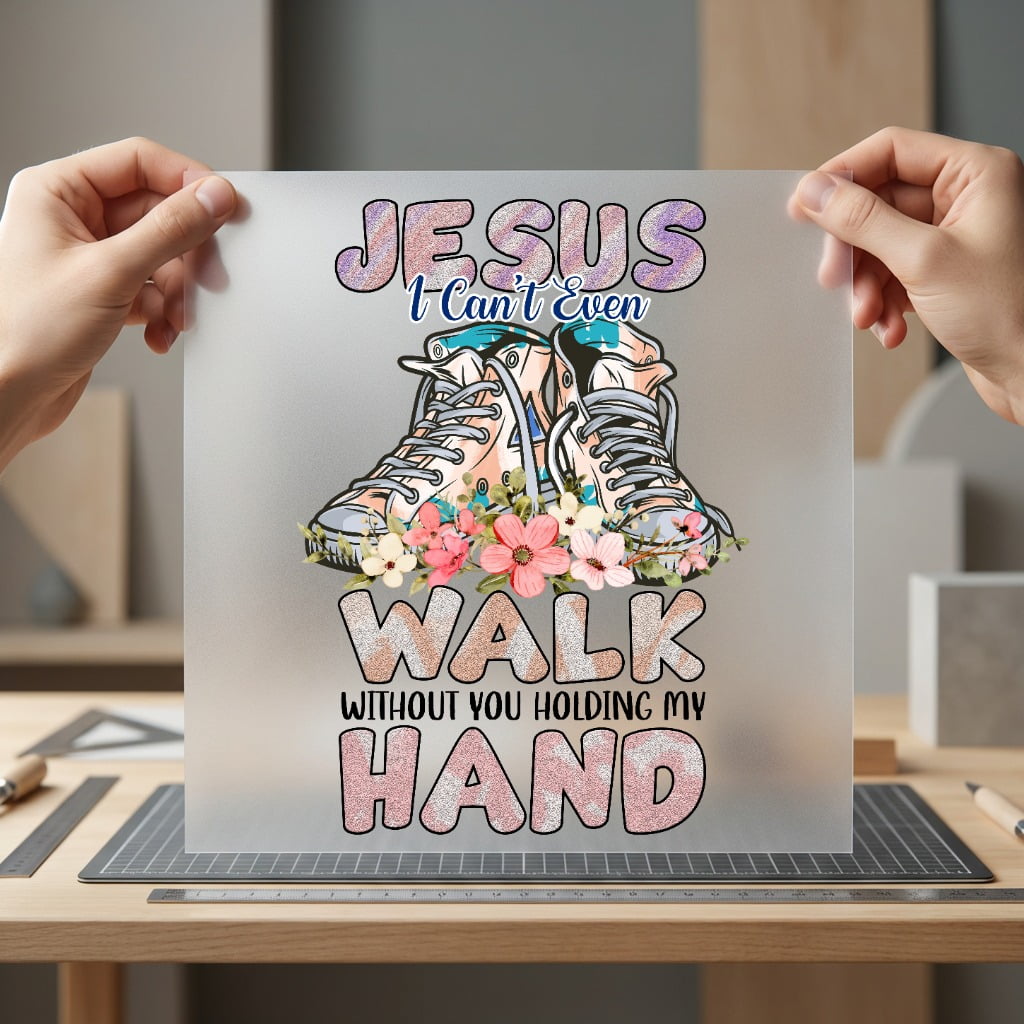 Jesus Can Even Walk Christian Faith Ready to Press DTF Transfer for Dtf